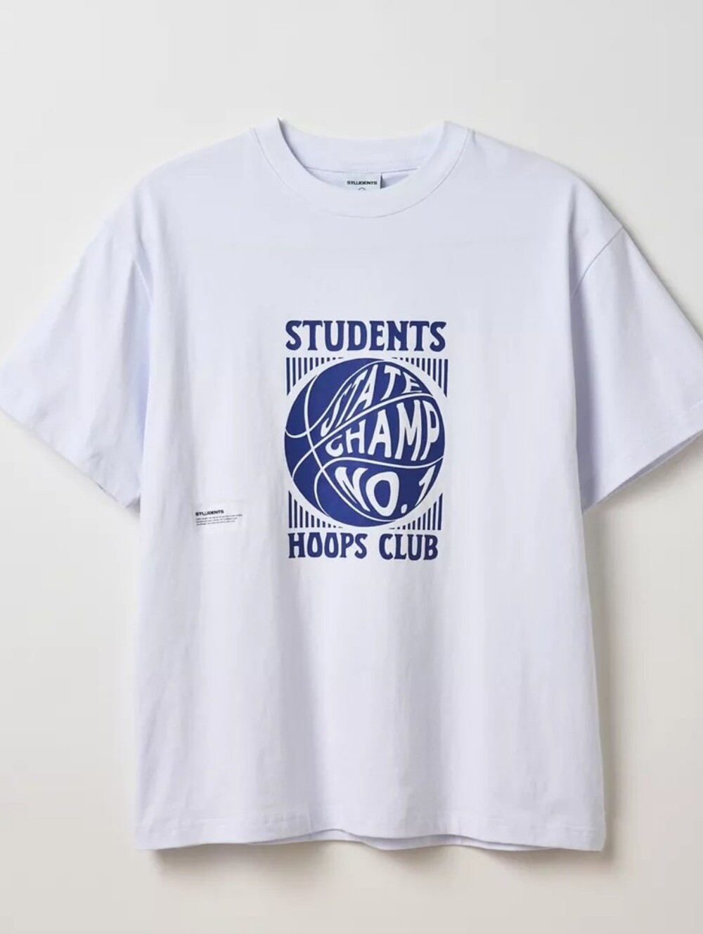 Urban Outfitters Students Hoops Club Graphic Tee - White & Blue 2XL NWT